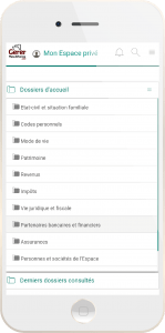 Smartphone App Mobile coffre-fort numérique Gma Membre GererMesAffaires.com