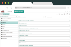 navigateur GererMesAffaires.com coffre fort rh